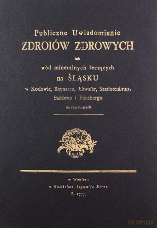 Publiczne uwiadomienie zdroiów zdrowych - Morgenbesser Johann Gottfried [KSIĄŻKA]