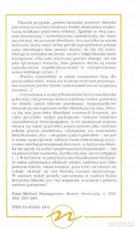 Rozum skończony - H.M Baumgartner [KSIĄŻKA]