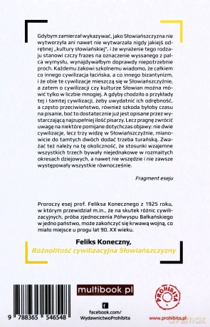 Różnolitość cywilizacyjna Słowiańszczyzny - Feliks Koneczny [KSIĄŻKA]
