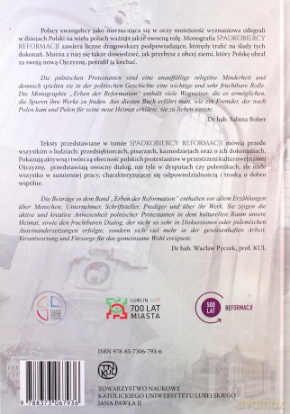 Spadkobiercy Reformacji. Erben der Reformation [KSIĄŻKA]