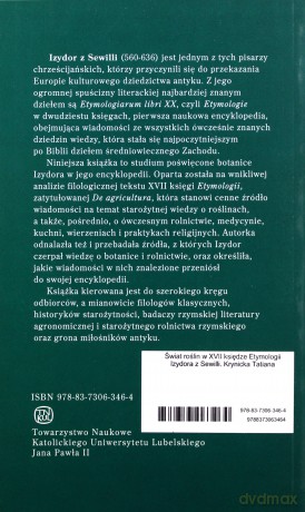 Świat roślin w XVII księdze Etymologii Izydora z Sewilli - Tatiana Krynicka [KSIĄŻKA]