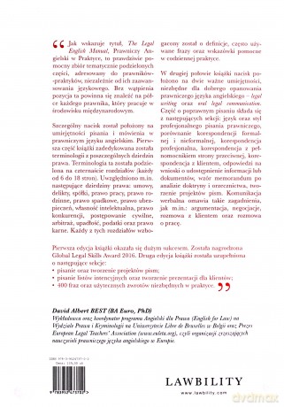 The Legal English Manual [KSIĄŻKA]
