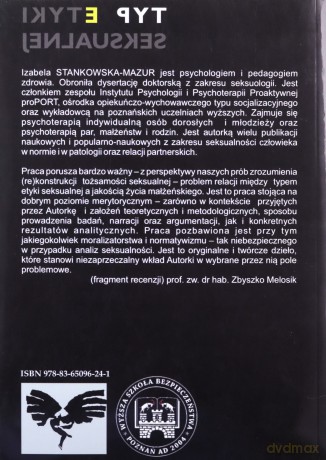 Typ etyki seksualnej a jakość życia w okresie średniej dorosłości - Izabela Zofia Stankowska-Mazur [KSIĄŻKA]