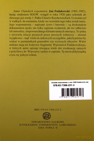 Ułańskie wspomnienia z roku 1920 - Jan Fudakowski [KSIĄŻKA]