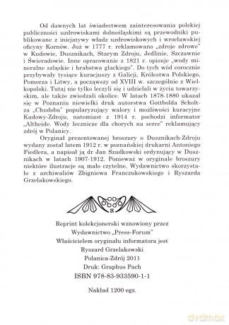 Uzdrowisko Reinerz - J. Szadkowski [KSIĄŻKA]