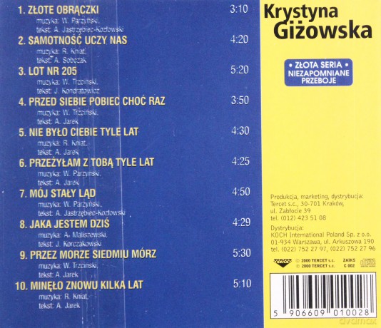 Krystyna Giżowska: Złote Obrączki [CD]