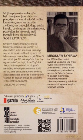 Wiersze i śpiywki Roberta Burnsa. Ze ślonskimi translacyjami od Mirka Syniawy - Robert Burns [KSIĄŻKA]