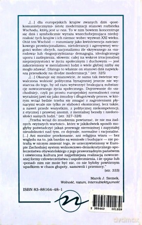 Wolność, rozum, intersubiektywność - Marek Siemek [KSIĄŻKA]
