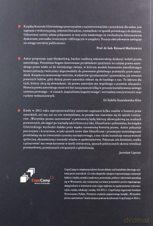 Wszystkie prawa zastrzeżone. Historia sporów o autorskie prawa majątkowe, 1469-1928 - Konrad Gliściński [KSIĄŻKA]