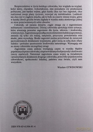 Wybrane zagrożenia bezpieczeństwa państwa i człowieka - Wiesław Otwinowski [KSIĄŻKA]