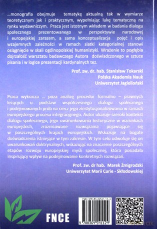 Wymiar narodowy i ponadnarodowy dialogu społecznego w Unii Europejskiej - Bogusław Jagusiak [KSIĄŻKA]