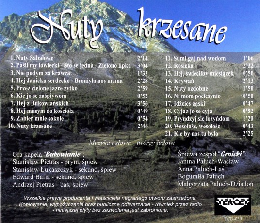 Gronicki I Kapela: Bukowianie [CD]