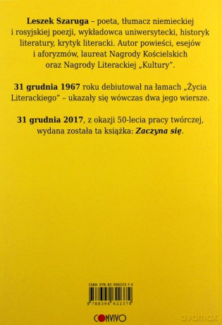 Zaczyna się - Leszek Szaruga [KSIĄŻKA]