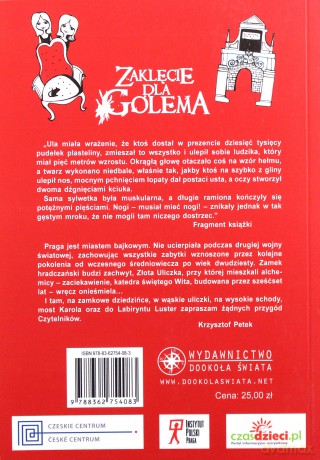 Zaklęcie dla Golema Praga - Krzysztof Petek [KSIĄŻKA]