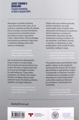 Zapisy terroru II Warszawa. Zbrodnie niemieckie na Woli w sierpniu 1944 r. [KSIĄŻKA]