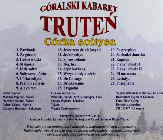 Góralski Kabaret: Truteń Córka Sołtysa [CD]