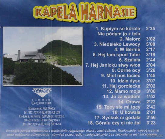 Kapela Harnasie - Hej Tam Spod Tater [CD]