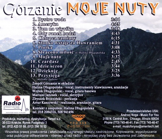 Górzanie: Moje Nuty [CD]