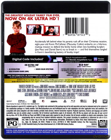 Home Alone (Kevin sam w domu) [Blu-Ray 4K]+[Blu-Ray]