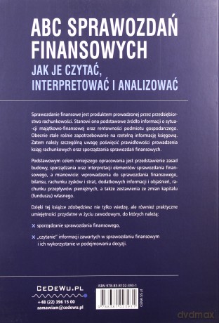 ABC sprawozdań finansowych. Jak je czytać, interpretować i analizować - Waldemar Gos, Stanisław Hońko [KSIĄŻKA]