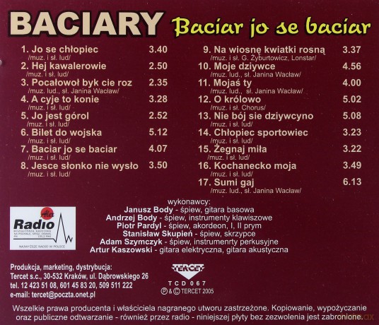 Baciary: Baciar Jo Se Baciar [CD]