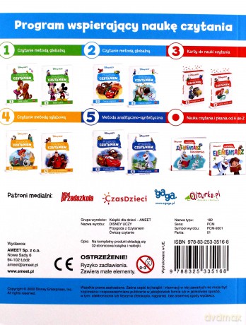 Disney Uczy. Kraina Lodu. Przygoda z czytaniem Ćwiczę czytanie [KSIĄŻKA]