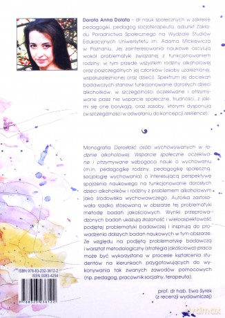Dorosłość osób wychowywanych w rodzinie alkoholowej - Anna Dorota Dolata [KSIĄŻKA]