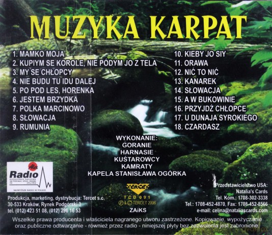 Muzyka Karpat [CD]