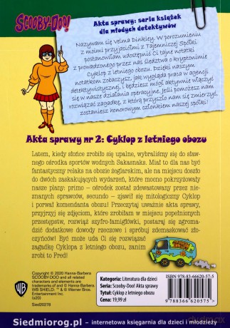 Scooby-Doo! Akta sprawy nr 2: Cyklop z letniego obozu - James Gelsey [KSIĄŻKA]
