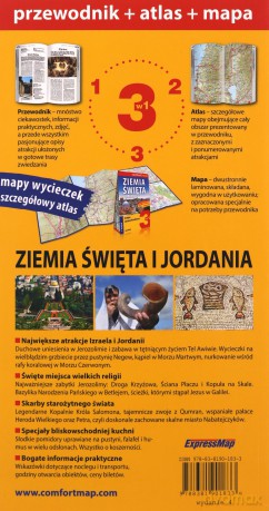 Ziemia Święta i Jordania 3w1: przewodnik + atlas + mapa - Dominik Derlicki [KSIĄŻKA]