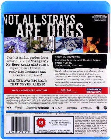 Bungo Stray Dogs: Season 1 & 2 [4xBlu-Ray]