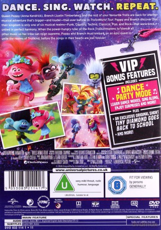 Trolls 2: World Tour (Trolle 2) [DVD]