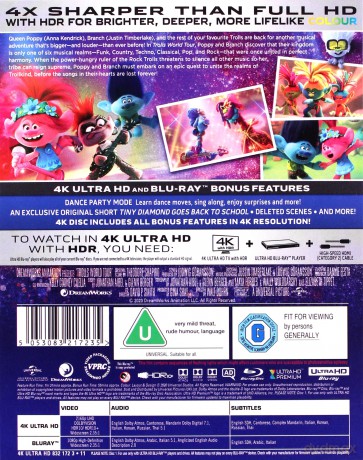 Trolls World Tour (Trolle 2) [Blu-Ray 4K]+[Blu-Ray]