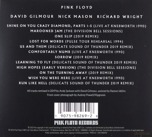 Pink Floyd: The Later Years (1987-2019) Highlights [CD]