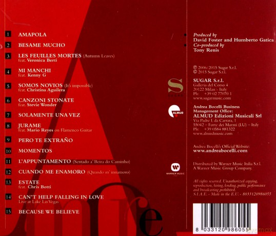 Andrea Bocelli: Amore [CD]