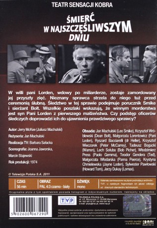 Teatr TVP: Kobra - Śmierć w najszczęśliwszym dniu [DVD]
