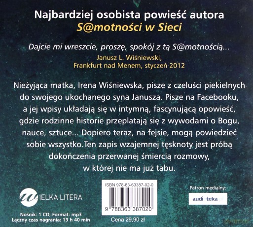 Na Fejsie Z Moim Synem - Janusz L.Wiśniewski [AUDIOBOOK] [CD-MP3]