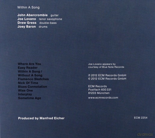Abercrombie John Quartet: Within A Song [CD]