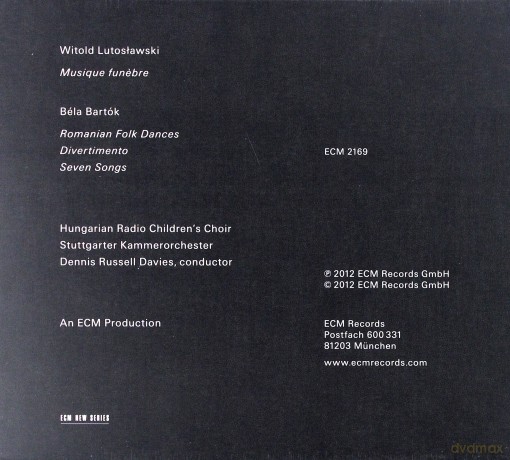 Dennis Russell Davies: Lutoslawski/Bartok [CD]
