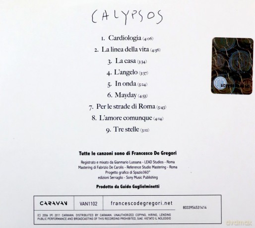 Francesco De Gregori: Calypso [CD]