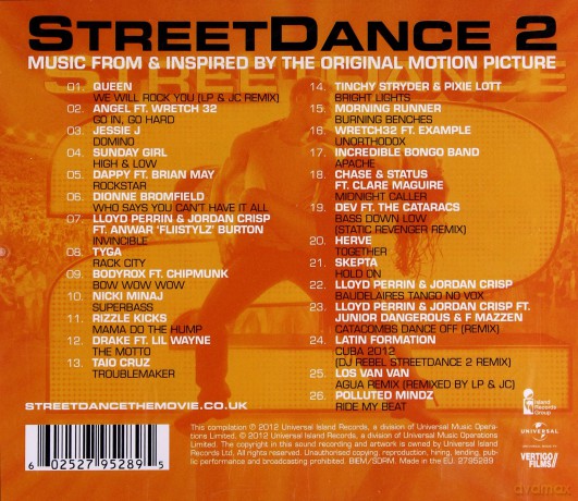 Streetdance 2 soundtrack [CD]