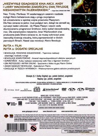 Matrix Rewolucje [2DVD]