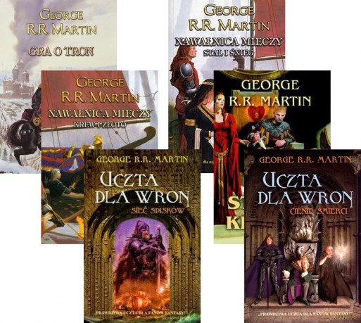 Pieśń Lodu i Ognia 6 tomów - George R.R. Martin [6xKSIĄŻKA]