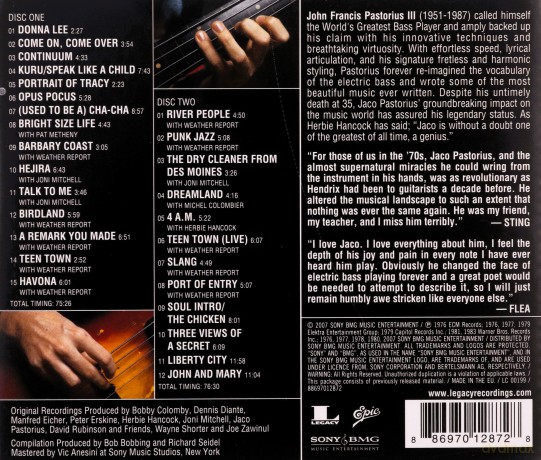 Jaco Pastorius: Essential Jaco Pastorius [2CD]