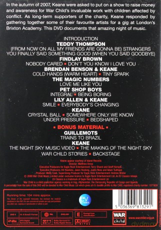 Keane: Curate A Night For War Child [DVD]
