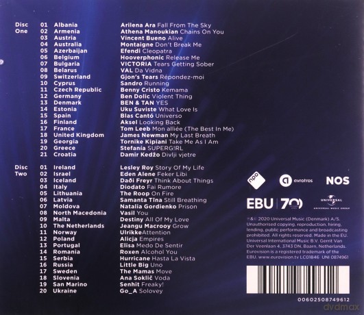 Eurovision-Rotterdam 2020 [2CD]