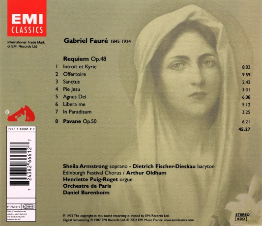 Daniel Barenboim: Faure: Requiem [CD]