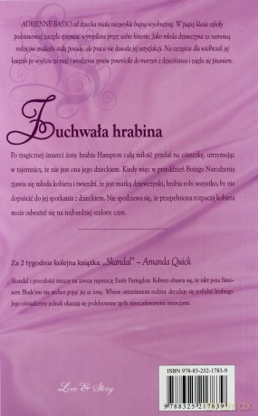Romans historyczny 84: Zuchwała hrabina - Adrienne Basso [książka]