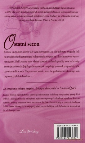 Romans historyczny 86: Ostatni sezon - Connie Brockway [książka]
