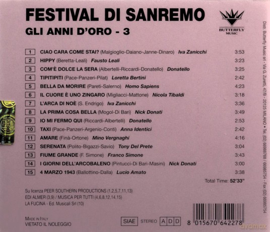 Gli Anni d'oro Vol [CD]